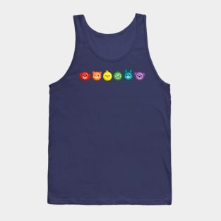 Animal Rainbow Buttons Tank Top